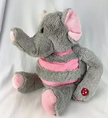 Mushabelly Chatter Elephant EMERSON Plush Jay Play Soft Interactive RARE • $43.99
