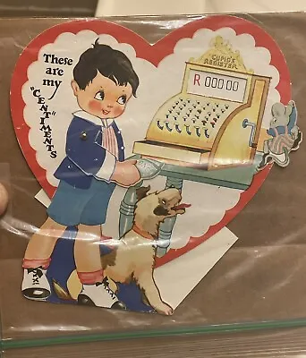 Vintage Cash Register Valentine Card NCR • $7.99