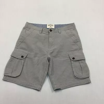 Mantaray Cargo Chino Shorts Mens W34 Grey 100% Cotton • £11.99