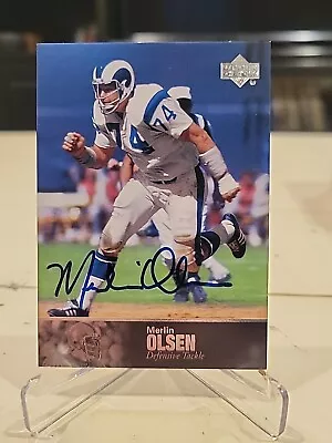 Merlin Olsen RAMS 2009 UD ULTIMATE COLLECTION AUTOGRAPH AUTO Card! • $13.50