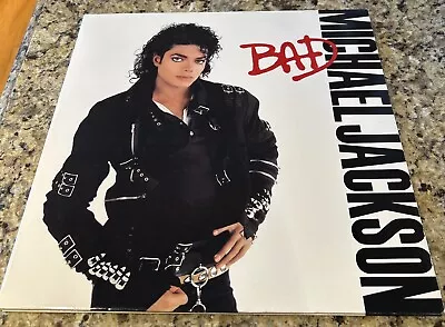 Michael Jackson - Bad VINYL LP 1987 1st Pressing Epic ‎– OE 40600 • $33.99