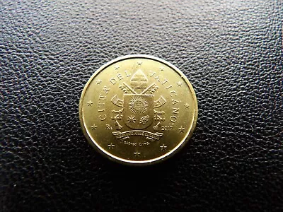 Vatican 2017 10 Euro Cents  Coin UNC The Coat Of Arms Of Pope Francis I. • $14.95