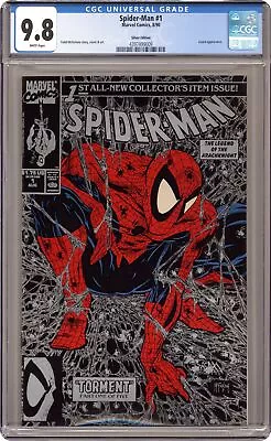 Spider-Man #1 McFarlane Silver Variant CGC 9.8 1990 4397499009 • $100