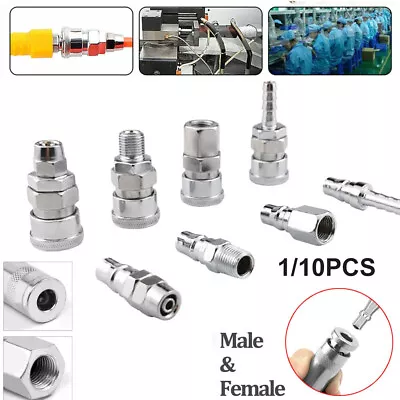 1/10pc Air Hose Fittings Nitto Type Male Female Barb Coupler Compressor Air Tool • $12.33