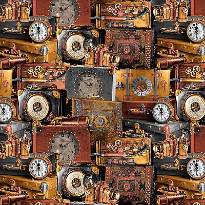 STEAMPUNK ~ TIME TRAVEL ~ Victorian Style ~ Suitcases ~ Cameras ~ Clocks • $12.50