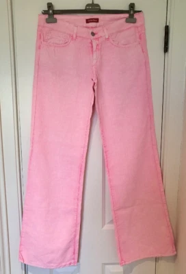 £19.95 • Buy Vintage Y2K Indian Rose Womens Low Rise Pink Flared Jeans Size 32 W But UK 12