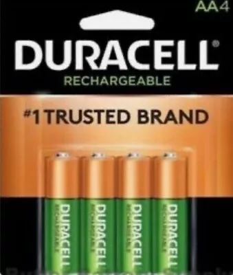 4 Duracell AA Pre Charged Rechargeable 2500mAh NiMH Batteries • $15.99