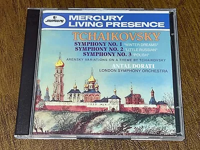 Dorati-tchaikovsky:symphonies Nos. 1 2 & 3/orig Mercury Living Presence-usa • $1.99