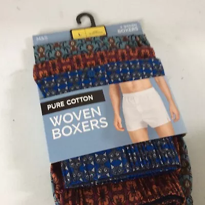 Brand New Men  3pk Pure Cotton Fish  Print Woven Boxers  2xlarge Size • $23.98