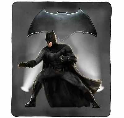 Batman Polar Fleece Throw Rug Blanket. DC. Justice League Superhero • $39.95