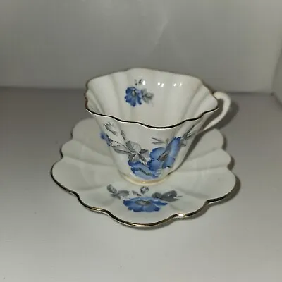 Vintage English Bone China ~ Periwinkle Flower Tea Cup. • $28.50