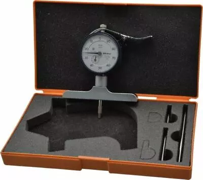 Mitutoyo 0 To 8 Inch Range Carbide Tipped Ball Point White Dial Depth Gage • $365.24