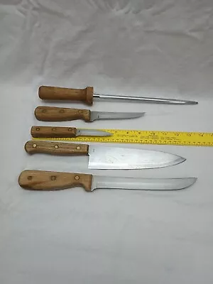 Vintage Rogers High Carbon Stainless Kitchen Knife Set • $25