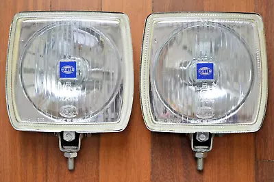 NOS Vintage 80's SQUARE  HELLA 149  DRIVING SPOT  LIGHTS Porsche Bmw Mercedes VW • $350