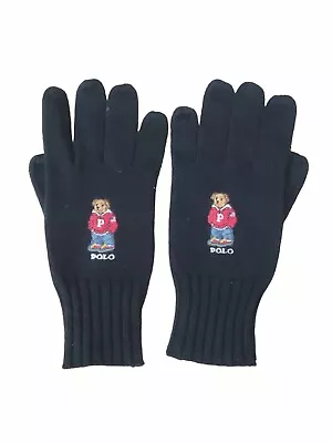 Polo Ralph Lauren POLO BEAR Wool Blend Embroidered Gloves One Size • $18.99