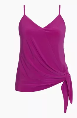 Magicsuit Hibiscus Pink Underwire Alex Tankini Swim Bikini Top Slimming Tummy 12 • $36.75