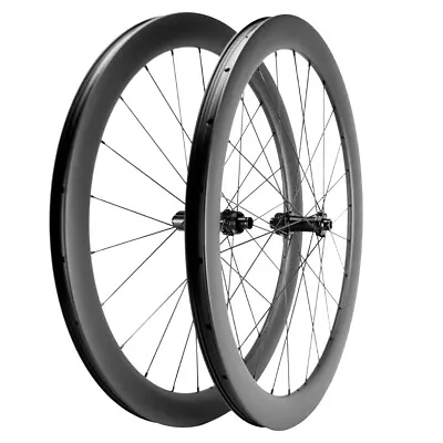 700C 25/35/45/50/55mm 28mm Outer Wide Tubeless Disc Brake Carbon Wheels Wheelset • $437