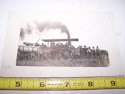 AVERY Return Flue Steam Traction Engine Tractor Threshing RPPC Post Card Hit Mis • $59.95