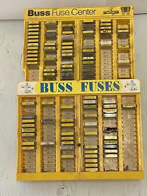 (Lot Of 2)Vintage Buss Glass Fuse Display - Advertising Sign Gas Station Rack • $100