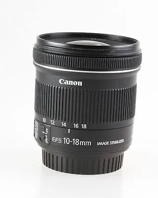 Lens Zoom Canon Lens EF-S Efs 10-18mm 10-18 MM Digital 4.5-5.6 Is Stm • $414.66