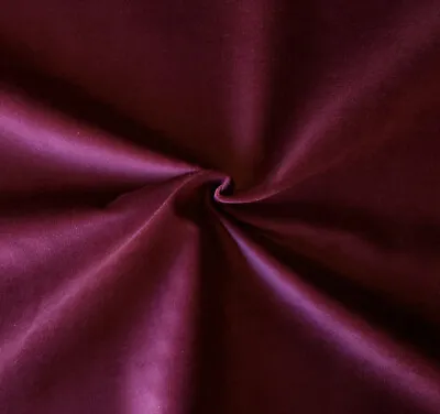 Maroon Cotton Velvet Velour Sewing Fabric Upholstery Drapery Sold Per Yard 54  W • $15.96