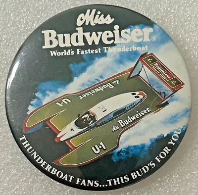 Vintage Miss Budweiser U-1 Worlds Fastest Thunderboat This Buds For You 1980s • $11.25