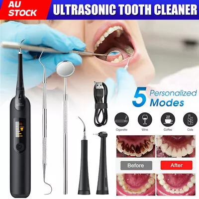 $23.95 • Buy Electric Ultrasonic Tooth Cleaner Teeth Cleaning Dental Tartar Plaque Calculus