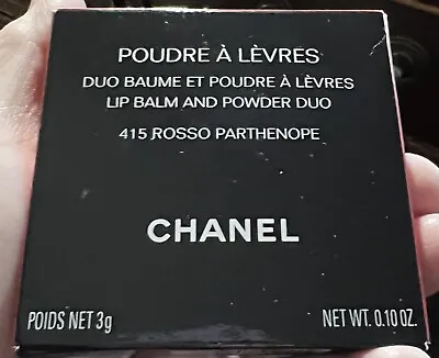 Chanel Poudre A Levres Lip Balm & Powder Duo 415 Rosso Parthenope BNIB • £22