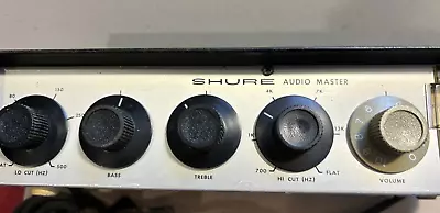 Vintage 1970's SHURE M63 Audio Master Equalizer - POWERS ON • $39.50