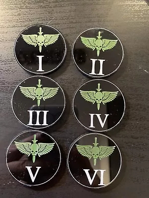 £9.50 • Buy 40k Imperial Guard, Imperium,Astra Militarum, Cadian, Catachan,objective Markers