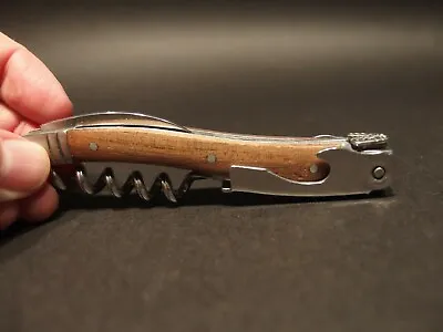  Laguiole Corkscrew With Walnut Wood Handles Vintage Style • $30