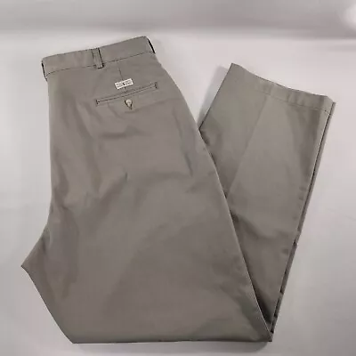 Polo Ralph Lauren Gordon Gray Khaki Flat Front Pants Mens Size 40x34 • $24.97