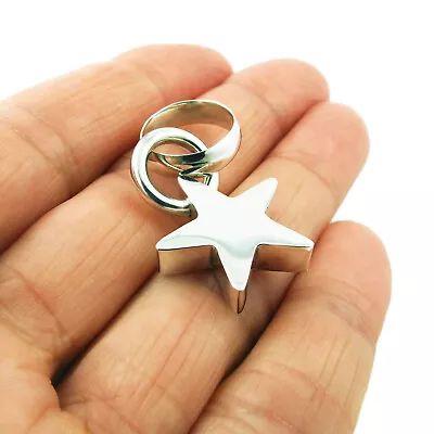 Celestial Star Sterling 925 Silver Handmade Three Dimensional Pendant • £44.99