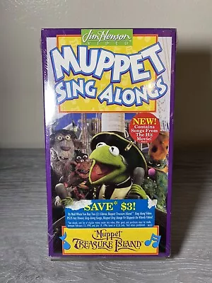 Muppet Sing Alongs Muppet Treasure Island (VHS 1996) Jim Henson New Sealed • $22.49