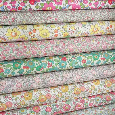 Liberty Spring Garden Fabric / Quilting Floral Pink Betsy Yellow Nursery Dress • £4.50