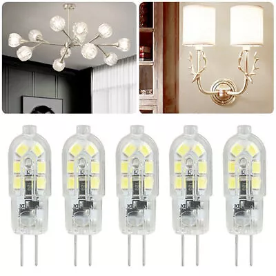 10PCS White G4 LED Light Bulbs 2W (20W Equivalent) DC 12Volt Bi-pin Base Lamp US • $11.99