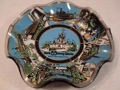 Vintage Walt Disney Glass Candy Dish 7.5 Inch • $15