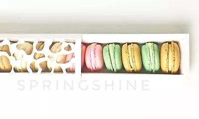 Cute White Boxes W/ Window | For Macaron/Cookie/Chocolate Party Gift | Pack Of 6 • $10.99