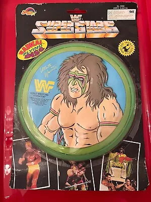 1990 GIG WWF Superstars Ultimate Warrior Flying Disc Frisbee SPECTRAL STAR  • £49.42