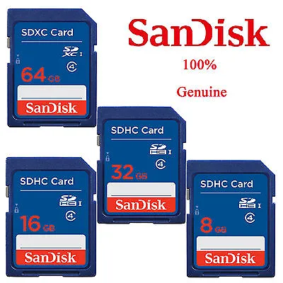 SanDisk SD 8/16/32/64GB Class 4 Standard Secure Digital Memory Card Wholesale ME • $12.85