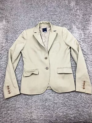 J Crew Suit Jacket Womens Size 4T Tall Tan Wool Button Up • $18.55