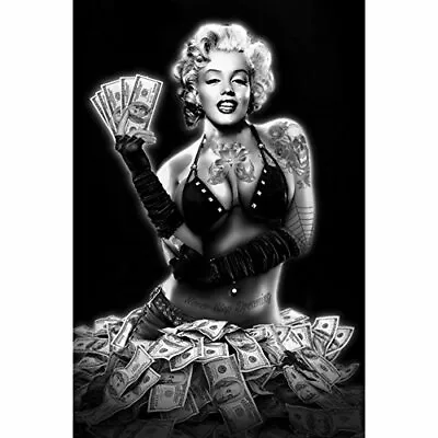 Marilyn Monroe Money Shot Laminated Poster 24x36 Inches • $20.49