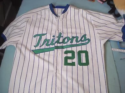 Vintage Edmonds College Tritons Game Worn Jersey Sz 44 Made In USA • $29