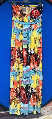 £7 • Buy Pussycat London Ladies Floral Abstract  Maxi Dress Size L 12-14