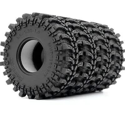 4x RC Soft Sticky 1.0 Tires Tyres 61mm For RC Mud Crawler 1/24 SCX24 1/18 TRX4M • $15.99