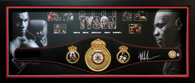 $1599 • Buy Mike Tyson Signed Boxing Replica WBC Championship Belt Framed - Fiterman Sports
