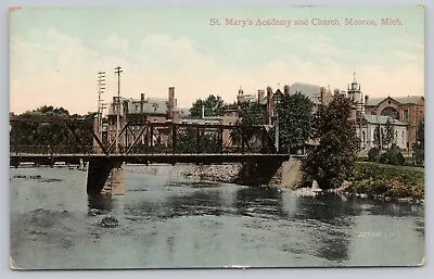 St. Mary's Academy And Church Monroe MI C1909 • $6.99