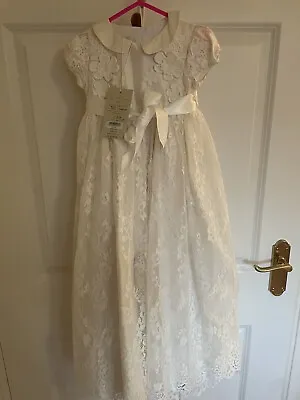 £39.99 • Buy Monsoon Silk Christening Gown From John Lewis - BNWT - Age 6-12 Months