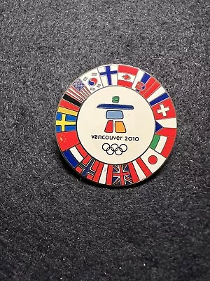 2010 Vancouver Olympics Flag Of Nations Pin • $16.50