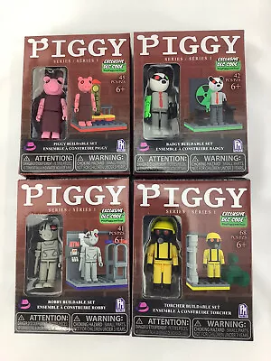 Official Piggy | Single Figure Buildable Sets Series 1 Includes DLC . Lot Of 4 • $20